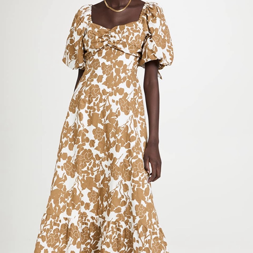 English Factory Floral Print Maxi Dress